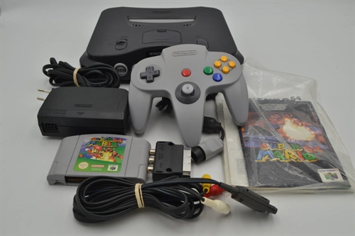 Nintendo 64 - Mario Pak - Komplet i æske - Konsol - SNR NUP12255019 (B Grade) (Genbrug)